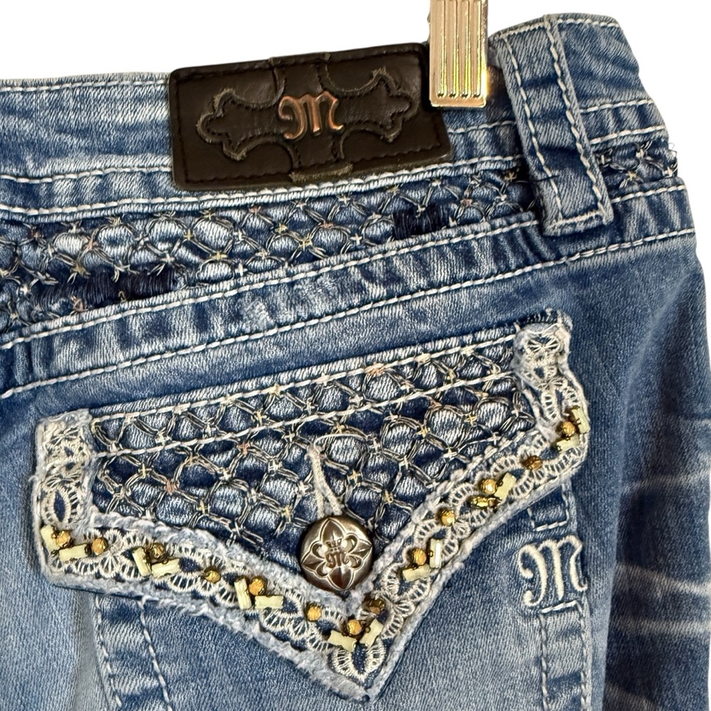 Miss Me Signature Cuffed Capri Jeans Size 30 - Picture 5 of 16